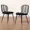 Baxton Studio Brenna Modern Bohemian Black Finished Rattan and Metal 2-Piece Dining Chair Set, PR 231-2PC-12827-ZORO - alternate 9